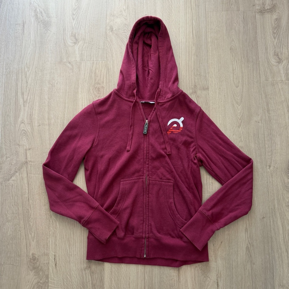 Peloton Women’s Red Zip-Up Hoodie Sz Small
